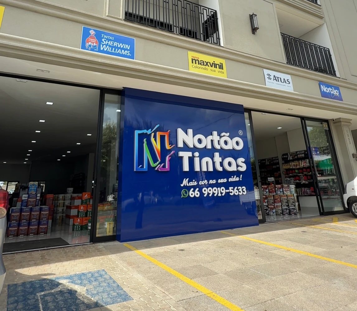 Fachada da Nortão Tintas em Sorriso-MT
